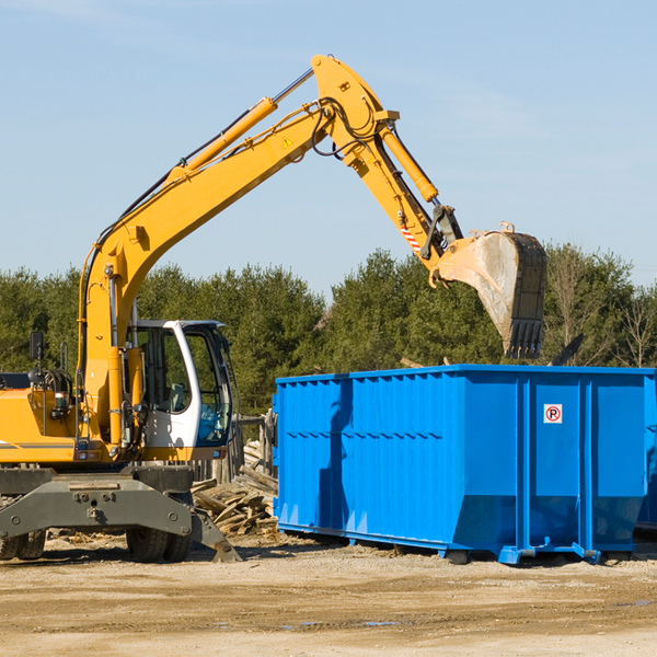 what size residential dumpster rentals are available in Avoca